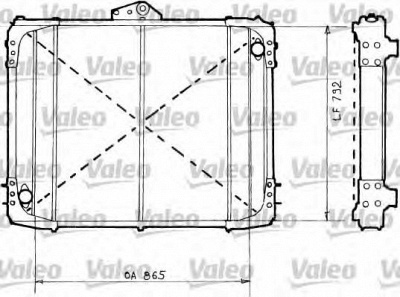 VALEO 730487 -  Радиатор, охлаждение двигателя