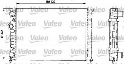 VALEO 730503 -  Радиатор, охлаждение двигателя