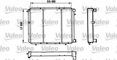 VALEO 730511 -  Радиатор, охлаждение двигателя