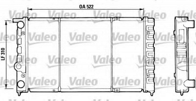 VALEO 730513 -  Радиатор, охлаждение двигателя