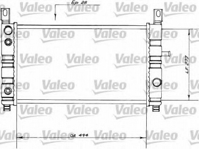VALEO 730559 -  Радиатор, охлаждение двигателя