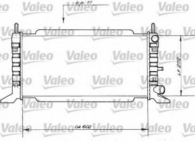 VALEO 730560 -  Радиатор, охлаждение двигателя