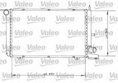 VALEO 730561 -  Радиатор, охлаждение двигателя