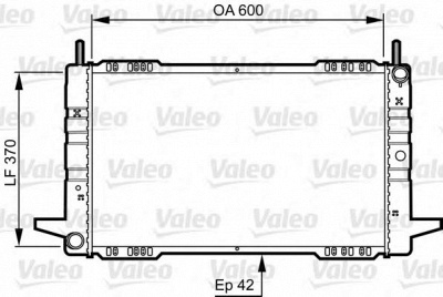 VALEO 730563 -  Радиатор, охлаждение двигателя