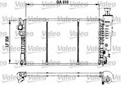 VALEO 730573 -  Радиатор, охлаждение двигателя