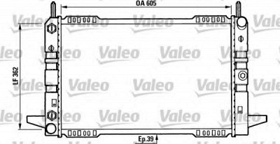 VALEO 730586 -  Радиатор, охлаждение двигателя