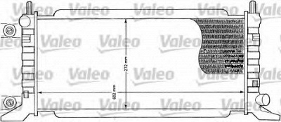 VALEO 730587 -  Радиатор, охлаждение двигателя