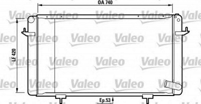VALEO 730588 -  Радиатор, охлаждение двигателя