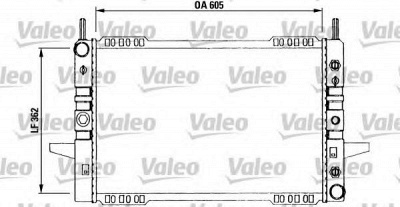 VALEO 730594 -  Радиатор, охлаждение двигателя