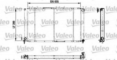 VALEO 730621 -  Радиатор, охлаждение двигателя