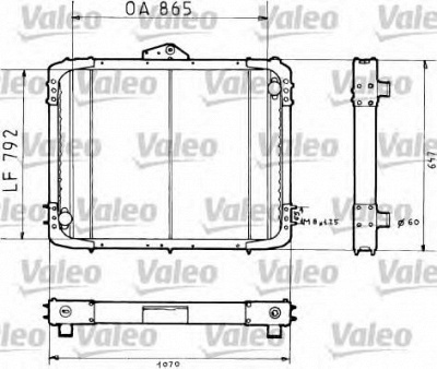 VALEO 730726 -  Радиатор, охлаждение двигателя