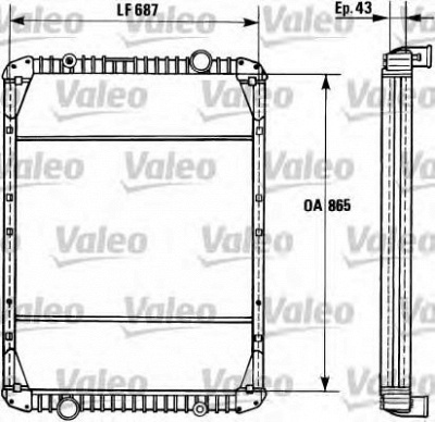 VALEO 730748 -  Радиатор, охлаждение двигателя