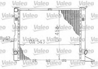 VALEO 730816 -  Радиатор, охлаждение двигателя