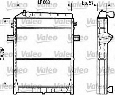 VALEO 730841 -  Радиатор, охлаждение двигателя