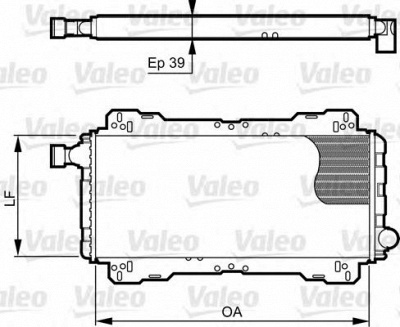 VALEO 730842 -  Радиатор, охлаждение двигателя