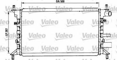 VALEO 730859 -  Радиатор, охлаждение двигателя