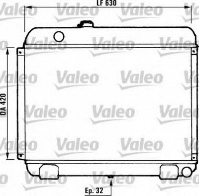 VALEO 730881 -  Радиатор, охлаждение двигателя
