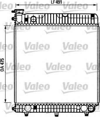 VALEO 730883 -  Радиатор, охлаждение двигателя