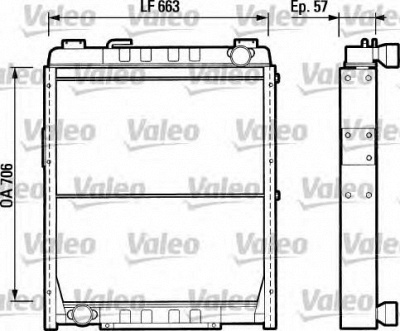VALEO 730902 -  Радиатор, охлаждение двигателя
