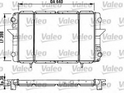 VALEO 730940 -  Радиатор, охлаждение двигателя