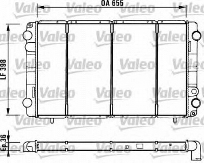 VALEO 730944 -  Радиатор, охлаждение двигателя