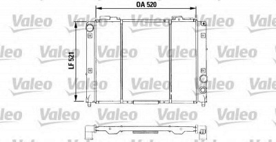 VALEO 730950 -  Радиатор, охлаждение двигателя