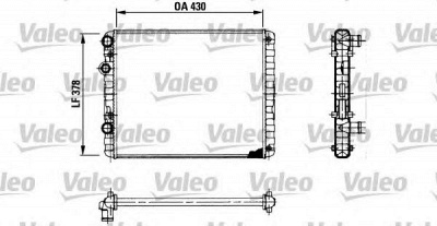 VALEO 730956 -  Радиатор, охлаждение двигателя