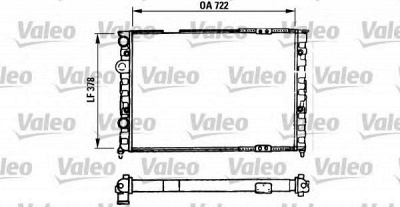 VALEO 730971 -  Радиатор, охлаждение двигателя