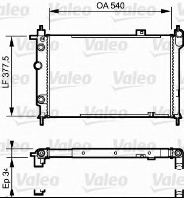 VALEO 730994 -  Радиатор, охлаждение двигателя