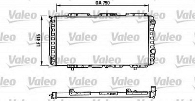 VALEO 730997 -  Радиатор, охлаждение двигателя