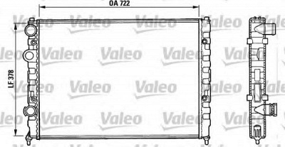 VALEO 731006 -  Радиатор, охлаждение двигателя