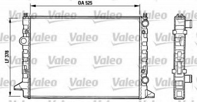 VALEO 731007 -  Радиатор, охлаждение двигателя