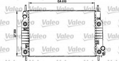 VALEO 731017 -  Радиатор, охлаждение двигателя