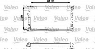 VALEO 731025 -  Радиатор, охлаждение двигателя
