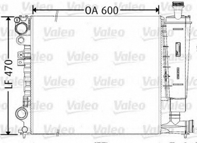 VALEO 731165 -  Радиатор, охлаждение двигателя