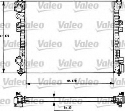 VALEO 731166 -  Радиатор, охлаждение двигателя