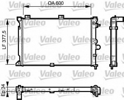 VALEO 731170 -  Радиатор, охлаждение двигателя