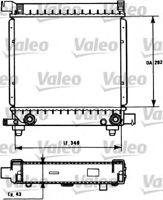 VALEO 731171 -  Радиатор, охлаждение двигателя