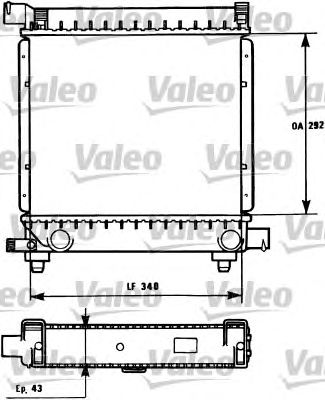 VALEO 731172 -  Радиатор, охлаждение двигателя