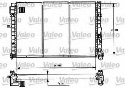 VALEO 731185 -  Радиатор, охлаждение двигателя