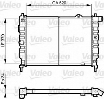 VALEO 731217 -  Радиатор, охлаждение двигателя