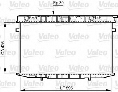 VALEO 731236 -  Радиатор, охлаждение двигателя