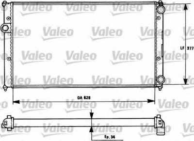 VALEO 731265 -  Радиатор, охлаждение двигателя