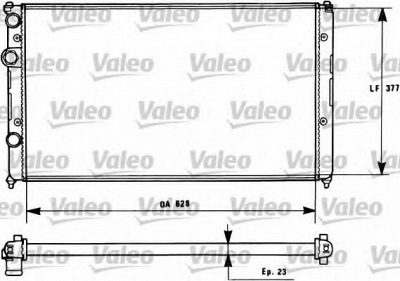 VALEO 731268 -  Радиатор, охлаждение двигателя