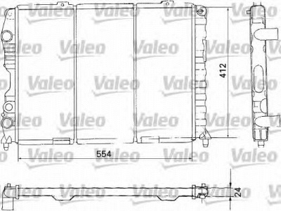 VALEO 731283 -  Радиатор, охлаждение двигателя