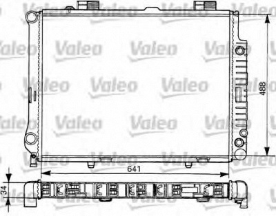 VALEO 731292 -  Радиатор, охлаждение двигателя
