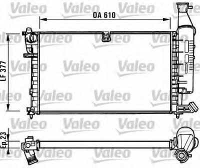 VALEO 731296 -  Радиатор, охлаждение двигателя