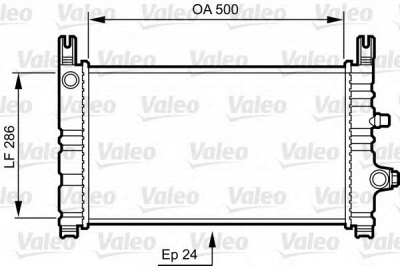 VALEO 731299 -  Радиатор, охлаждение двигателя