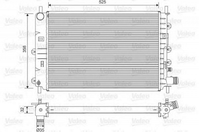 VALEO 731300 -  Радиатор, охлаждение двигателя