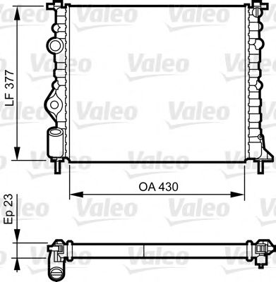 VALEO 731378 -  Радиатор, охлаждение двигателя